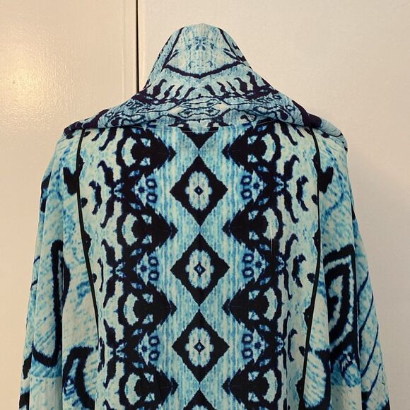 Blue Rococo Sand Blue Embellished Hooded Kaftan Size Small - Picture 8 of 15